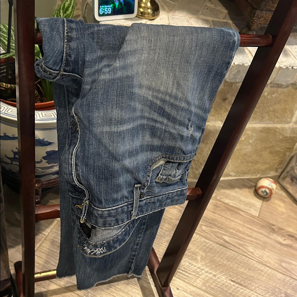 Stylish Blue Denim Jeans Boyfriend Crop